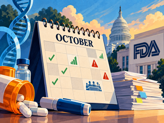 October 2026 FDA Calendar: After a Clean September, the Risk Sits in Two Filings